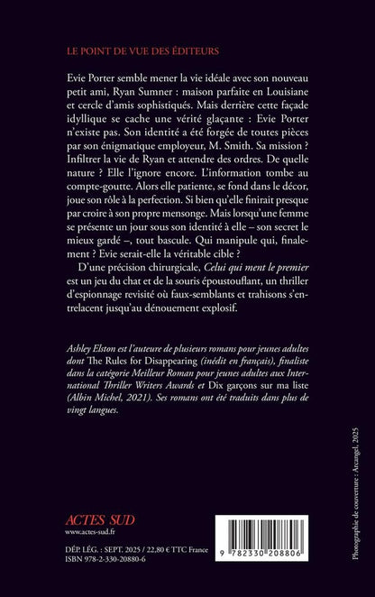 Back cover of Celui qui ment le premier