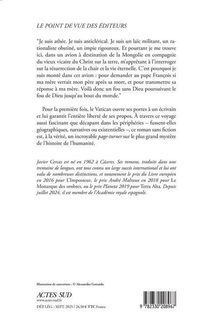 Back cover of Le Fou de Dieu au bout du monde
