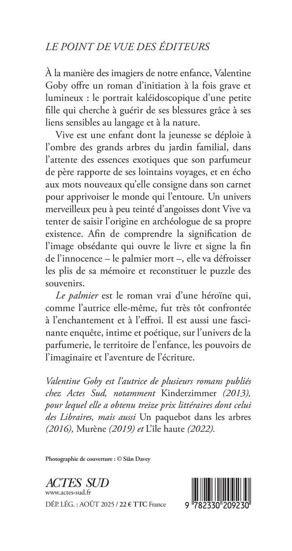 Back cover of Le palmier