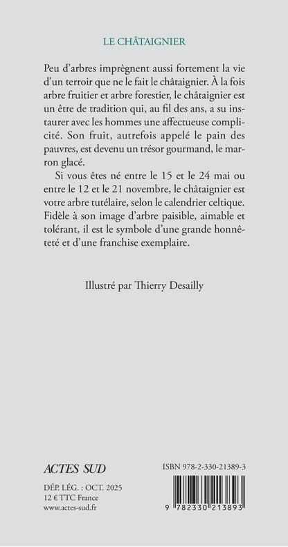 Back cover of Le châtaignier