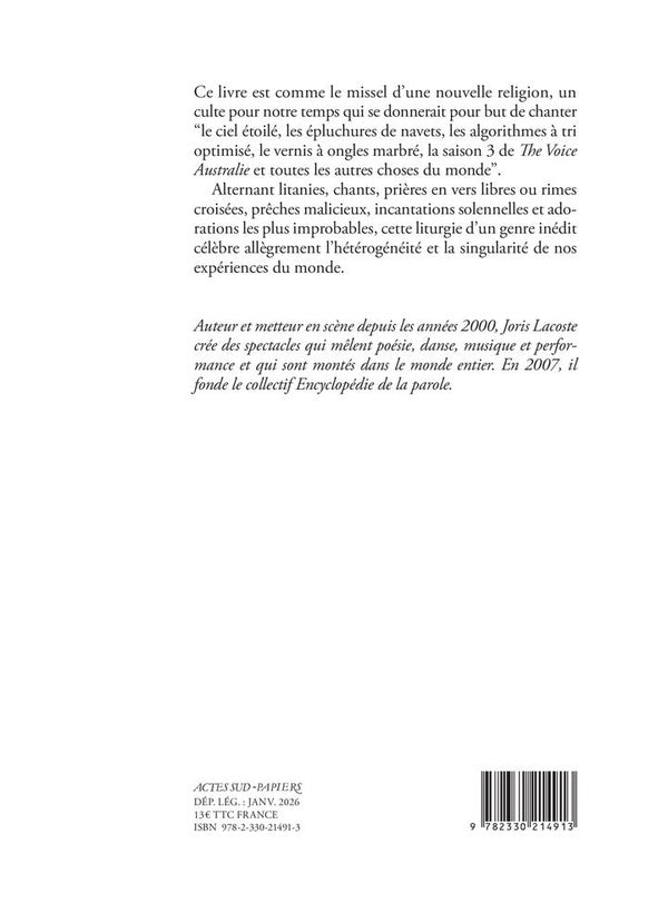 Back cover of Nexus de l'adoration