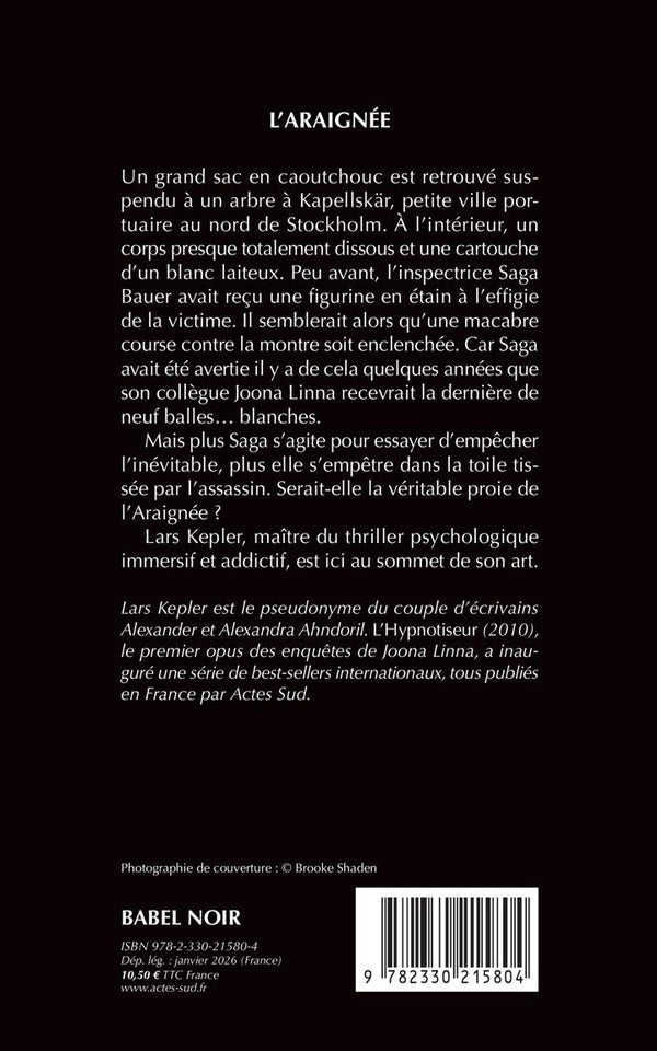 Back cover of L'araignée