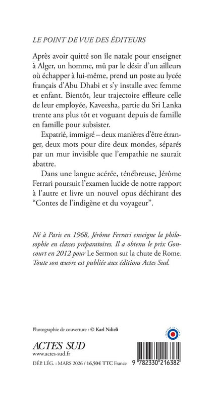 Back cover of Très brève théorie de l'enfer : Contes de l'indigène et du voyageur