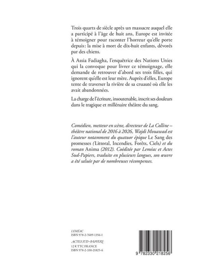 Back cover of Le serment d'Europe