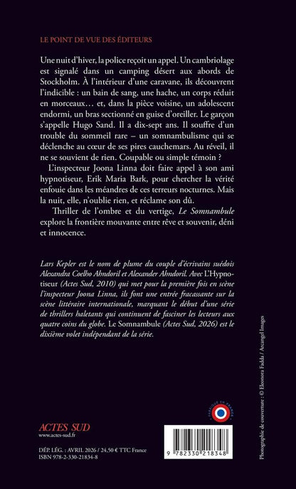 Back cover of Le Somnambule