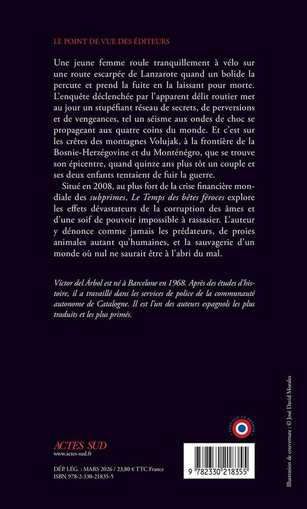 Back cover of Le Temps des bêtes féroces