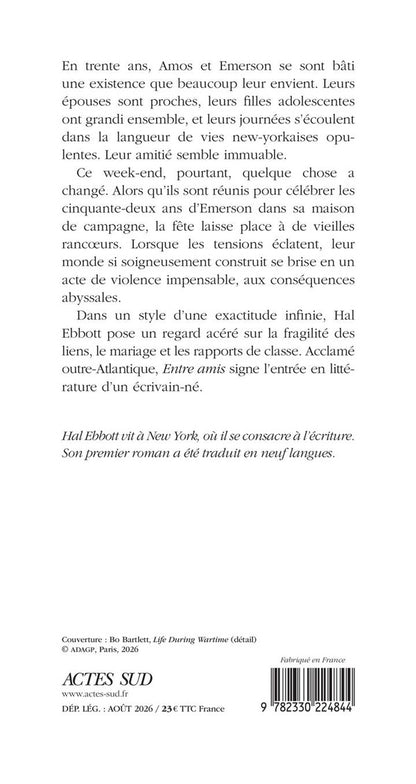 Back cover of Entre amis