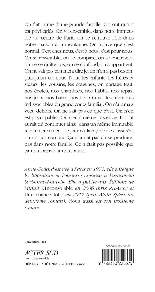 Back cover of Nous aussi