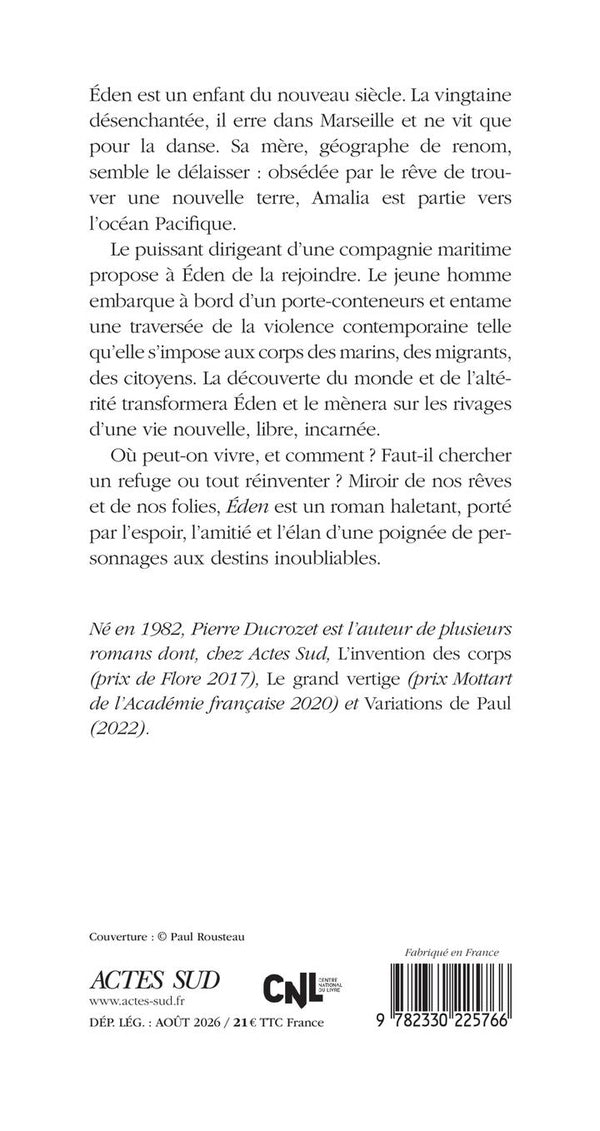 Back cover of Éden