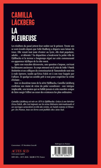 Back cover of La Pleureuse