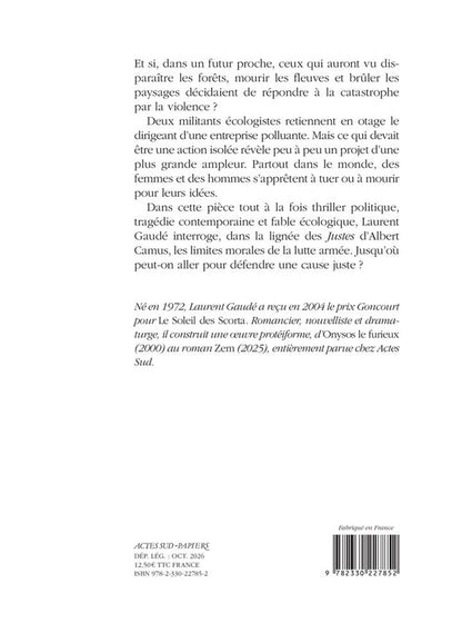 Back cover of Au nom des arbres