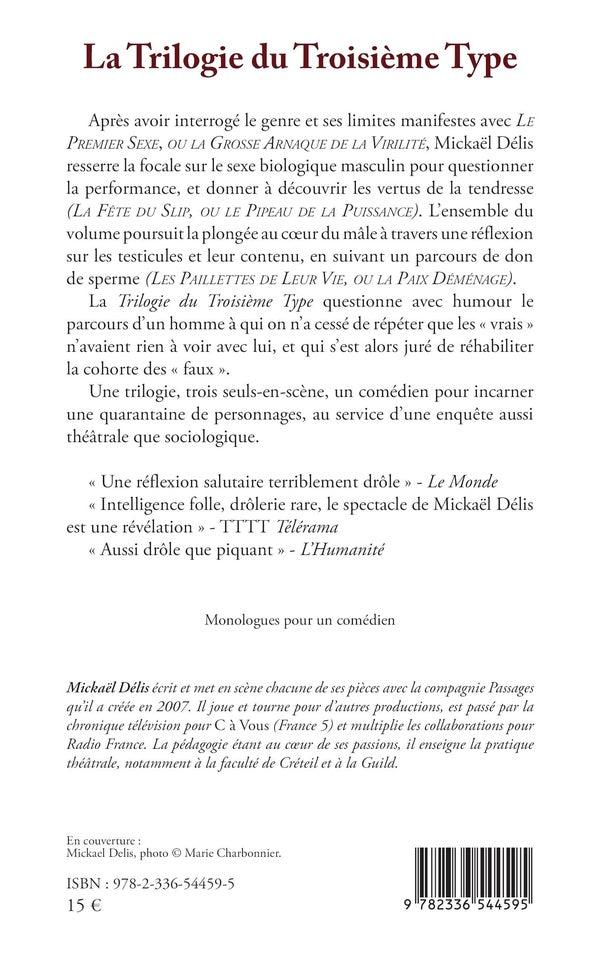 Back cover of La Trilogie du Troisième Type