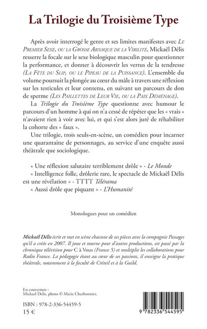 Back cover of La Trilogie du Troisième Type