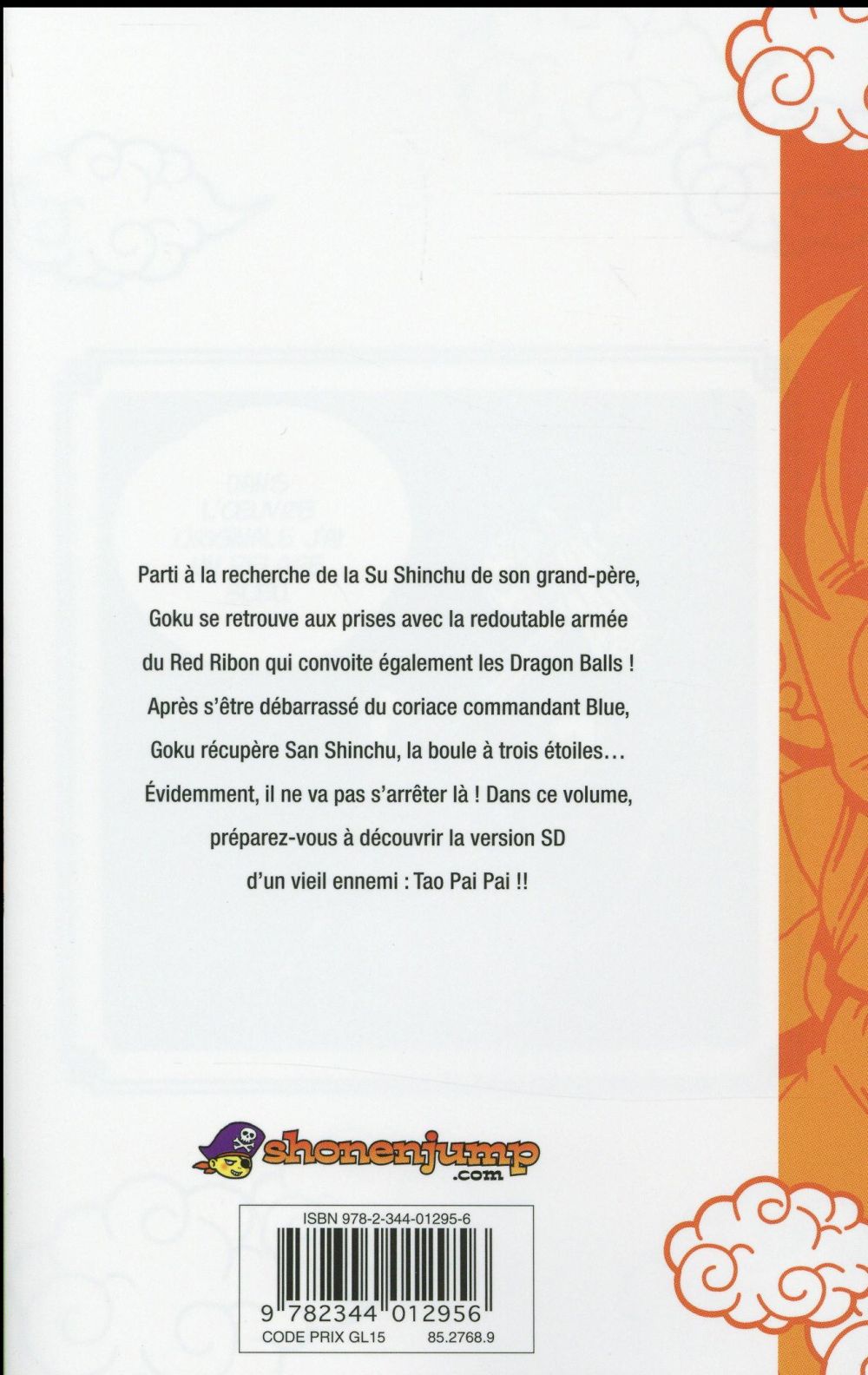 Back cover of Dragon Ball SD Tome 3 : à l'assaut de l'armée du Red Ribon !