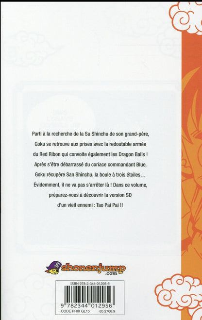 Back cover of Dragon Ball SD Tome 3 : à l'assaut de l'armée du Red Ribon !