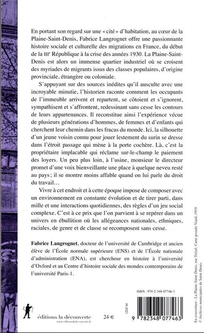 Back cover of Voisins de passage : Une microhistoire des migrations