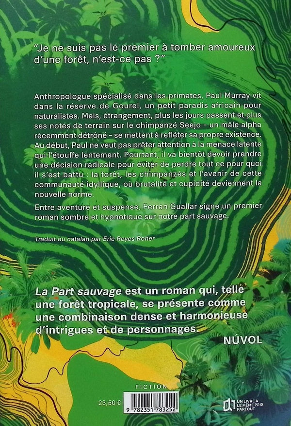 Back cover of La part sauvage