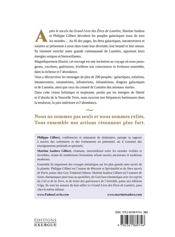 Back cover of Le grand livre des êtres galactiques et intraterrestres
