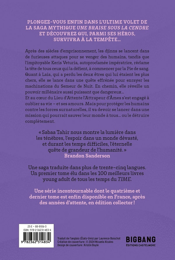 Back cover of Une braise sous la cendre Tome 4 : Un ciel après la tempête                     (Édition jaspée)