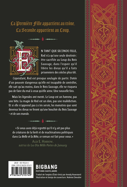 Back cover of Wilderwood Tome 1 : For the Wolf