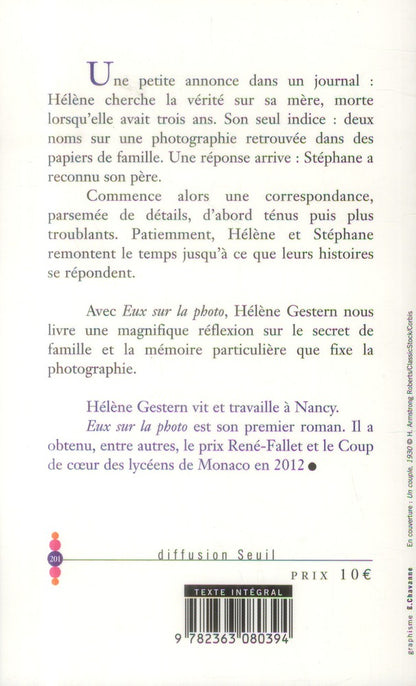 Back cover of Eux sur la photo