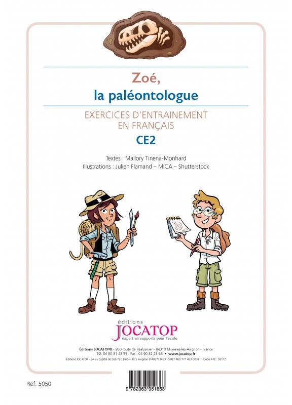 Front cover of Zoé, la paléontologue