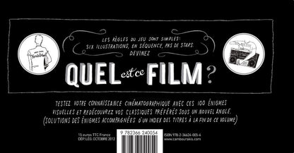 Back cover of Quel est ce film ? 100 rébus illustrés pour cinéphiles
