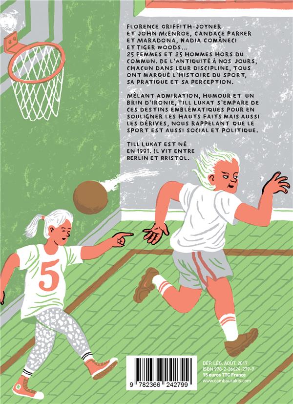 Back cover of Dur.e.s à cuire ; 50 athlètes hors du commun qui ont marqué le sport