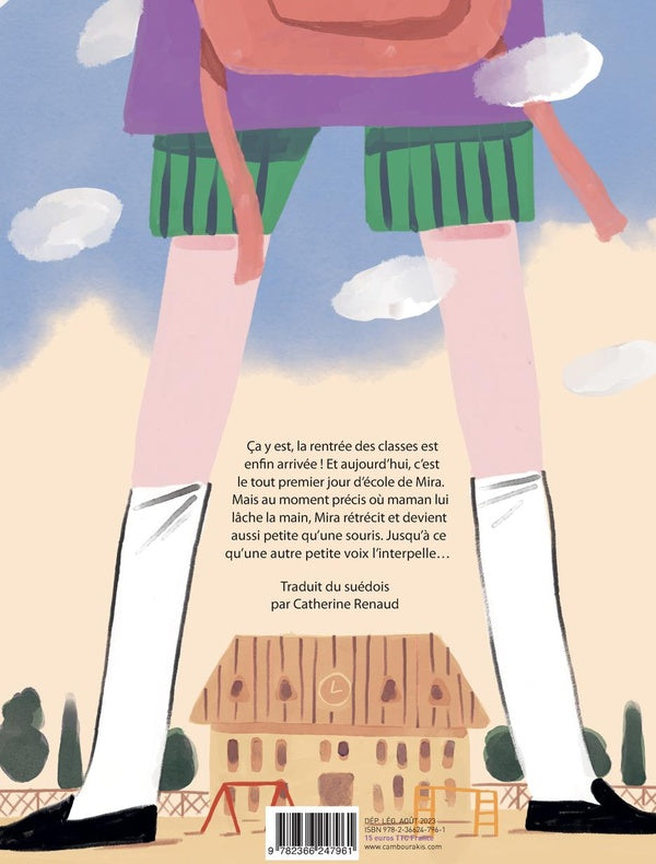 Back cover of Mira à l'école des grands