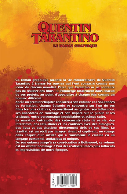 Back cover of Quentin Tarantino : Le roman graphique