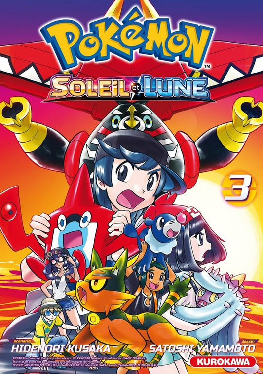 Front cover of Pokémon ; la grande aventure - Soleil et Lune Tome 3