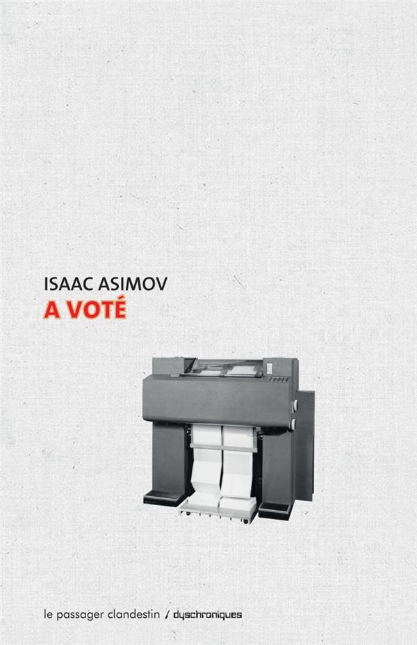 Front cover of A voté