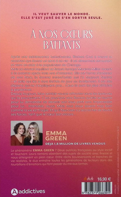Back cover of À nos coeurs battants