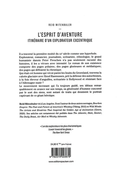 Back cover of L'esprit d'aventure : Itinéraire d'un explorateur excentrique