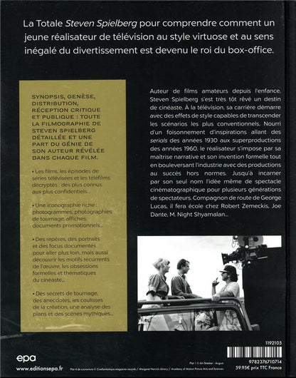 Back cover of La totale : Spielberg : les 48 films, téléfilms et épisodes TV expliqués                     (préface George Miller)