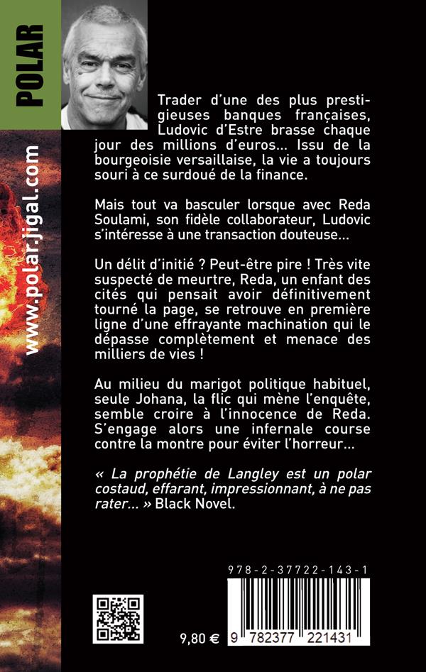 Back cover of La prophétie de Langley