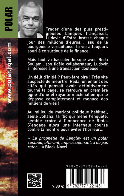 Back cover of La prophétie de Langley