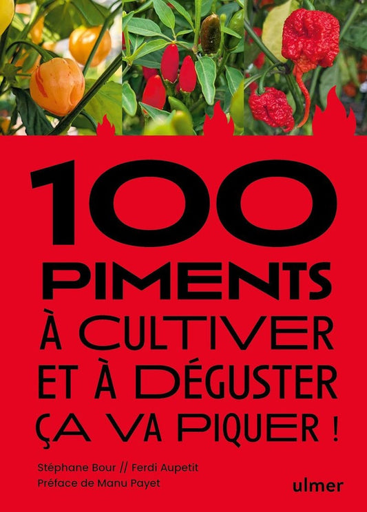 Front cover of 100 piments à cultiver et à déguster : ça va piquer !