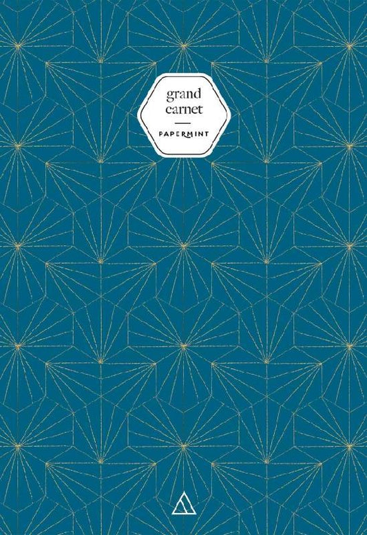 Front cover of Grand carnet ; papermint tiles bleu