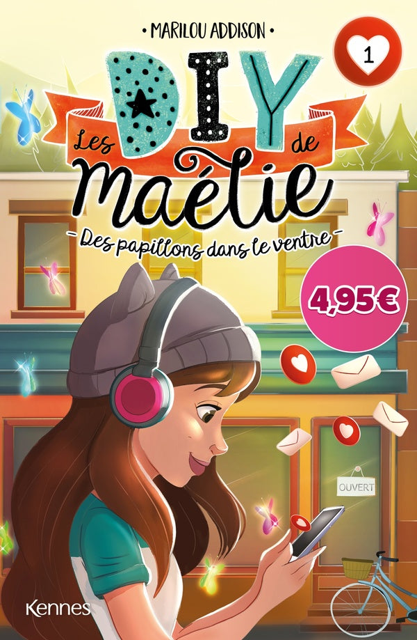 Front cover of Les DIY de Maélie Tome 1 : des papillons dans le ventre                     (offre découverte)