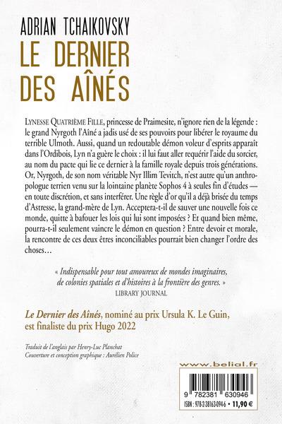 Back cover of Le Dernier des aînés