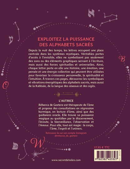 Back cover of Le pouvoir caché des lettres : Exploitez la puissance des alphabets sacrés