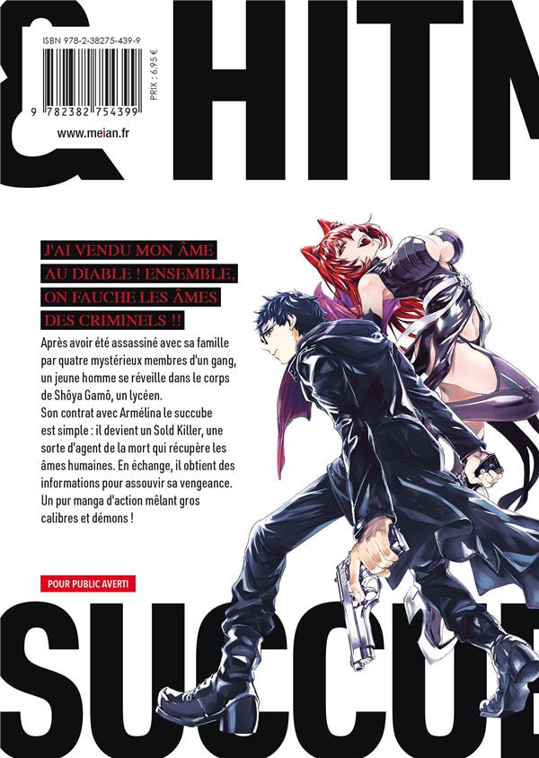 Back cover of Succubus & Hitman Tome 1                     (réservé à un public averti)
