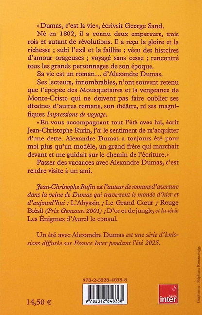Back cover of Un été avec Alexandre Dumas