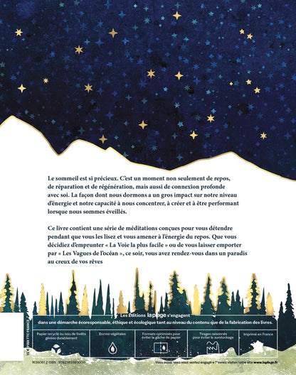 Back cover of Méditations du soir : Pour calmer son esprit et s'endormir sans souci