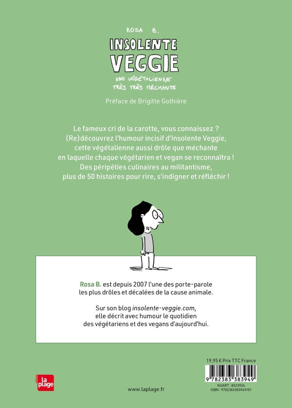 Back cover of Insolente veggie : Une végétalienne très très méchante