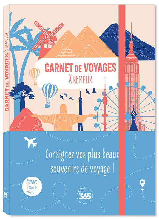 Front cover of Carnet de voyages à remplir