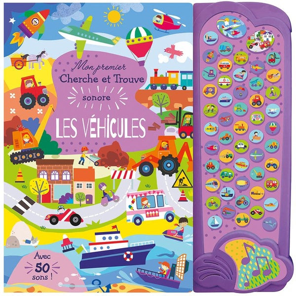 Front cover of Mon premier cherche et trouve sonore : Véhicules