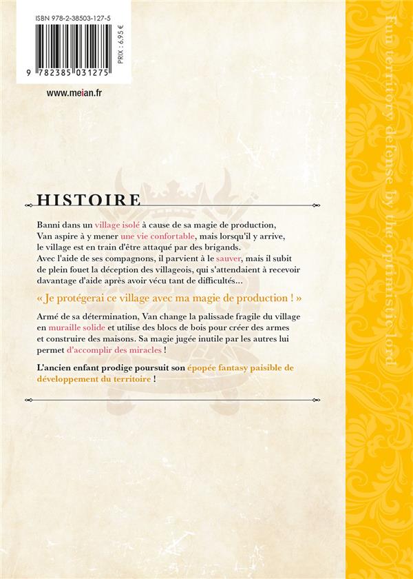 Back cover of Fun territory defense by the optimistic lord Tome 2