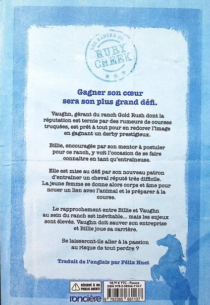 Back cover of Les Ranchs de Ruby Creek Tome 1 : Gagner à tout prix                     (Réservé à un public averti)